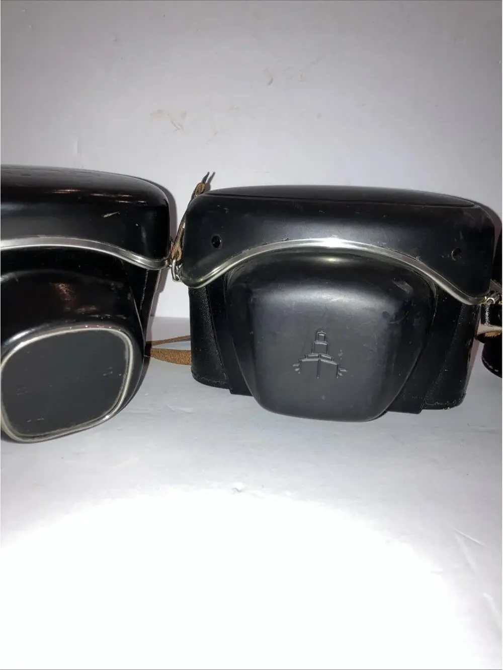 Lot Of 4 Vintage Black Leather Camera Cases “LOOK”